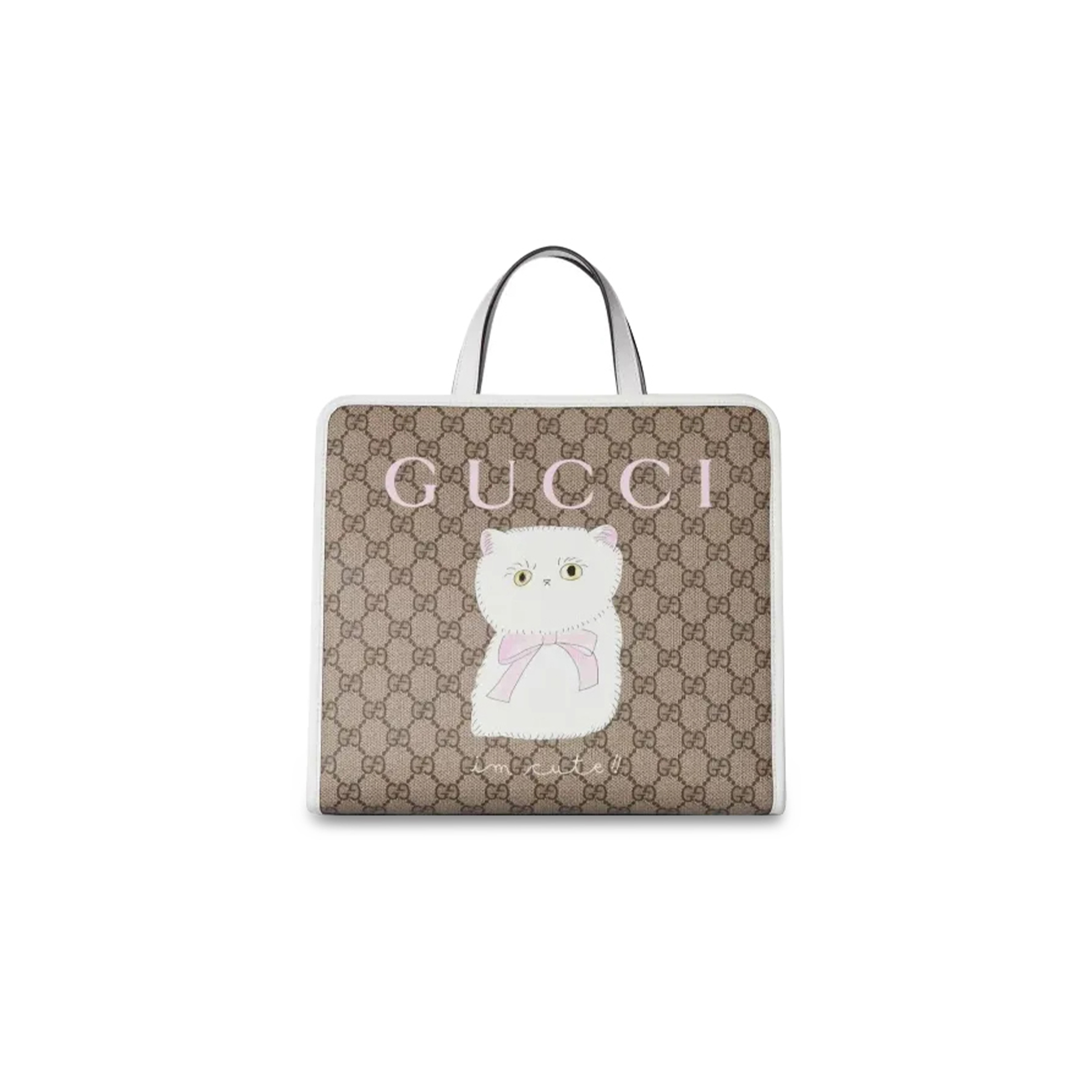 GUCCI CHILDREN'S GG TOTE BAG WITH PATCH 605614 (28.5*25*11cm)